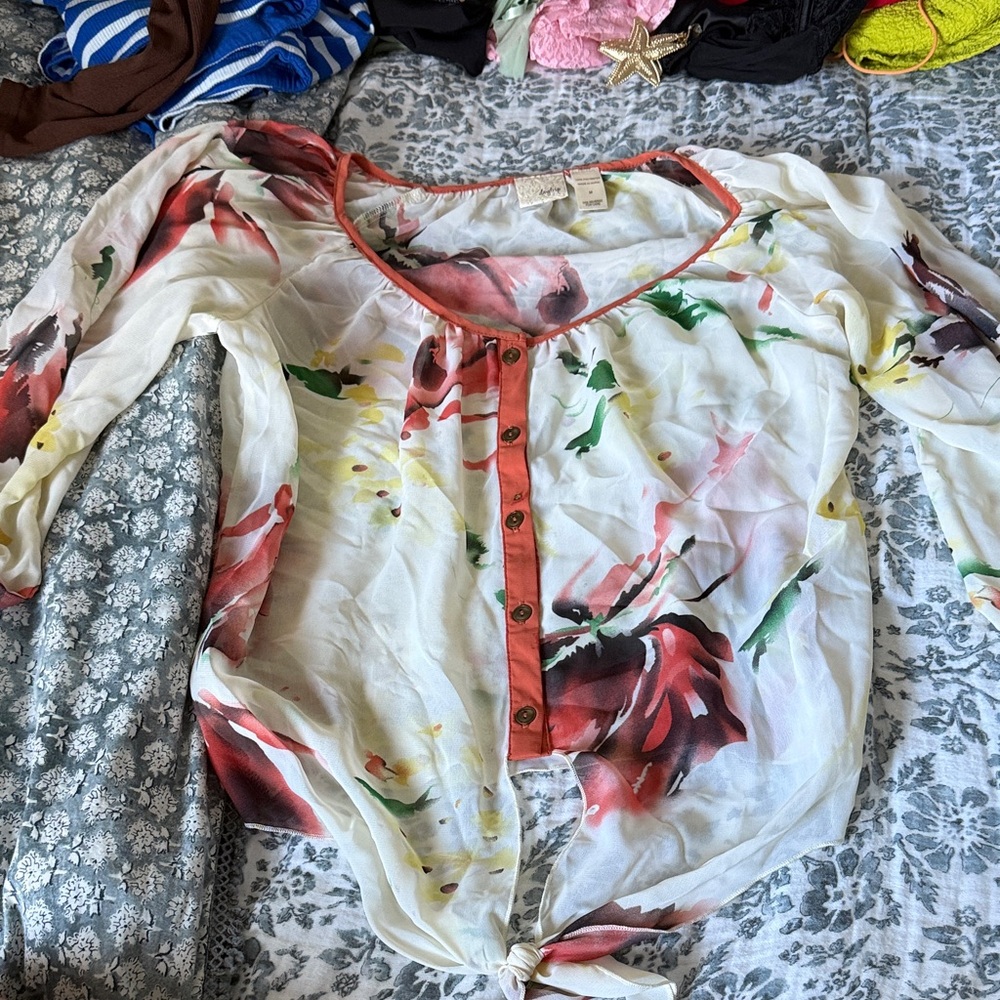 Daytrip Multicolor Floral Blouse